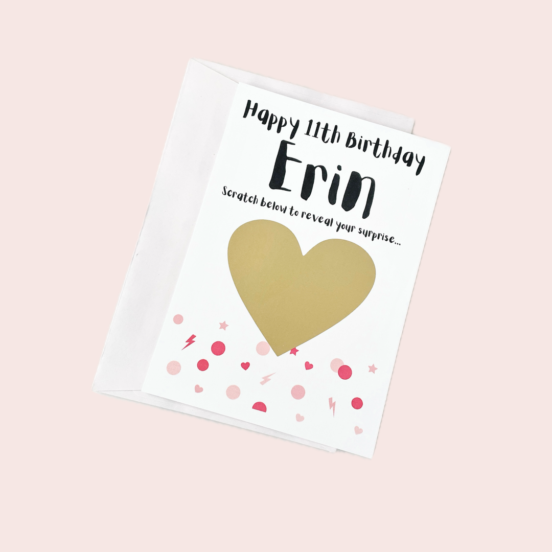Personalised Birthday Scratch Card