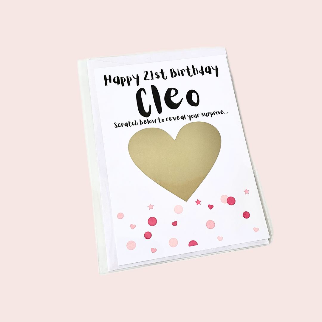Personalised Birthday Scratch Card
